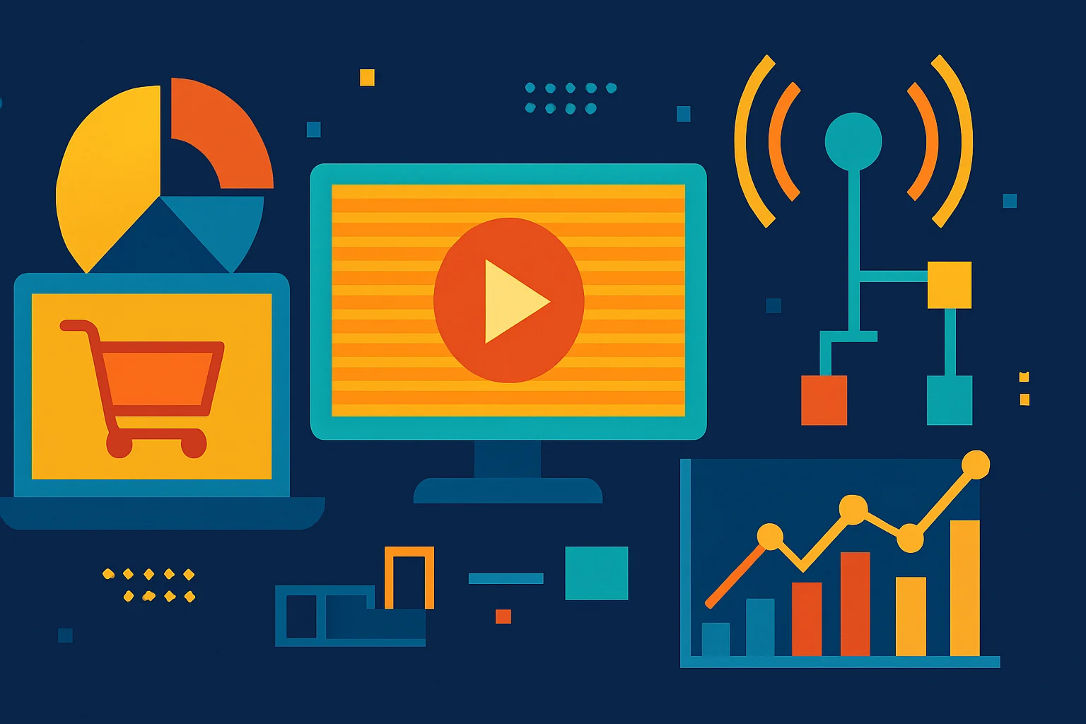 Original editorial illustration for Wedotv FAST Channels Launch on TiVo Platforms in Europe: The Business Stakes.